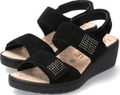 Mobils by Mephisto PAM SPARK dames Sandaal - Zwart - EXTRA BREED - Maat 42