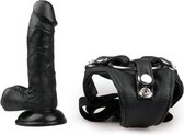 Realistische dildo met strap-on harnas - Toys voor dames - Strap on - Zwart - Discreet verpakt en bezorgd