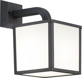 LED Tuinverlichting - Tuinlamp - Torna Cubirino - Wand - 5W - E27 Fitting - Mat Zwart - Aluminium