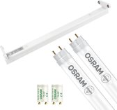 OSRAM - LED TL Armatuur met T8 Buis - SubstiTUBE Value EM 830 - Igia Dybolo - 60cm Dubbel - 15.2W - Warm Wit 3000K