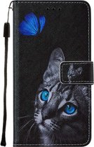 Apple iPhone 12 Pro Hoesje - Mobigear - Design Serie - Kunstlederen Bookcase - Cat - Hoesje Geschikt Voor Apple iPhone 12 Pro