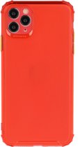Apple iPhone 12 Mini Hoesje - Mobigear - Cushion Serie - TPU Backcover - Rood - Hoesje Geschikt Voor Apple iPhone 12 Mini