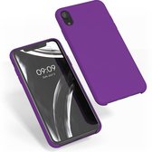 kwmobile telefoonhoesje voor Apple iPhone XR - Hoesje met siliconen coating - Smartphone case in neon paars