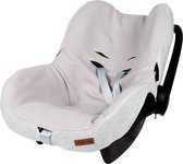 Baby's Only Baby autostoelhoes 0+ Classic - Hoes voor autostoel groep 0+ - Geschikt voor Maxi-Cosi - Zilvergrijs - Geschikt voor 3-puntsgordel