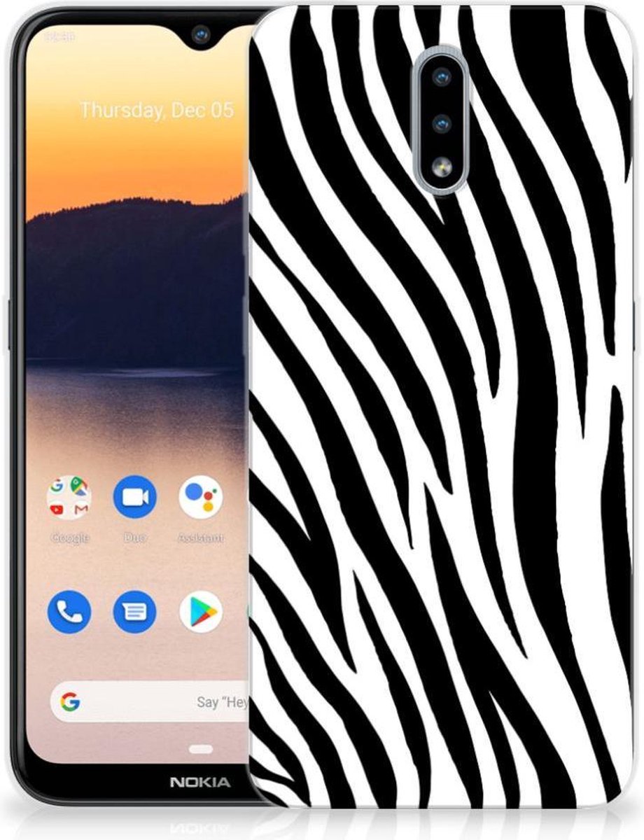 Nokia 2.3 TPU Hoesje Zebra