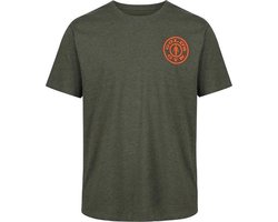 BASIC T-SHIRT WITH CHEST LOGO - LEGER - XL