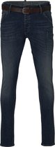 Petrol - Heren Jeans Mechanic Tapered Fit Dark Vintage - Blauw - Maat 36/34