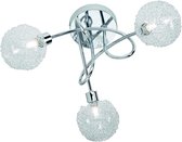 LED Plafondlamp - Plafondverlichting - Trion Ware - G9 Fitting - 3-lichts - Rond - Glans Chroom - Aluminium - BES LED