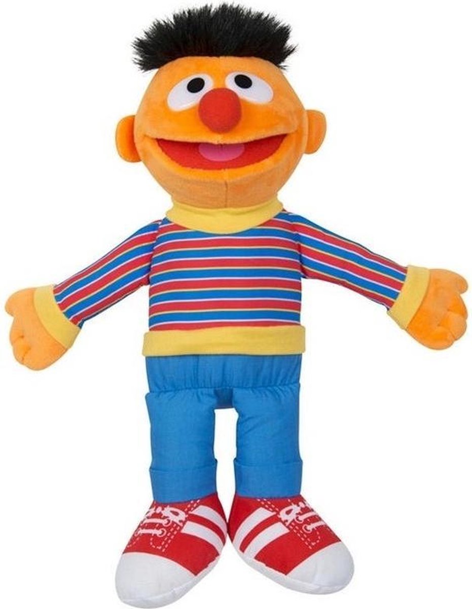 2x Sesamstraat Bert en Ernie knuffels/poppen 38 cm - Bekend van TV Cartoon  | bol.com