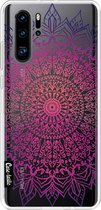 Casetastic Huawei P30 Pro Hoesje - Softcover Hoesje met Design - Happy Mandala Print