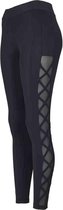 Urban Classics Legging -L- Ribbon Mesh Zwart