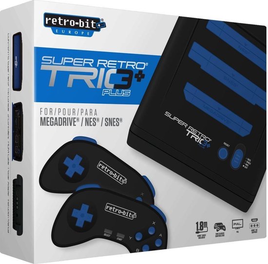 Super Retro Trio Plus HD Royal Blue EU RetroBit bol