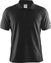 Craft Pique Classic t-shirt Heren Polo zwart Maat XL