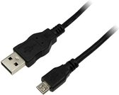 LogiLink 3m USB A-USB Micro B câble USB USB 2.0 Micro-USB B Noir