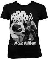 DC Comics Batman Dames Tshirt -XL- Arrrgh Wrong Number Zwart