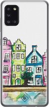Samsung A31 hoesje siliconen - Amsterdam | Samsung Galaxy A31 case | multi | TPU backcover transparant