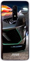 OnePlus 6 Hoesje Transparant TPU Case - Lamborghini #ffffff