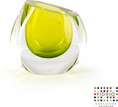 Design vaas Mini vase Lime  - Fidrio Massive - glas, mondgeblazen - hoogte 11,5 cm