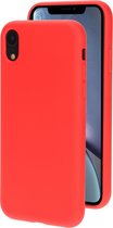 Mobiparts Silicone Cover geschikt voor Apple iPhone XR Scarlet - Rood