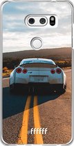 LG V30 (2017) Hoesje Transparant TPU Case - Silver Sports Car #ffffff