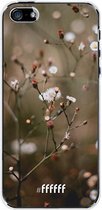 iPhone SE (2016) Hoesje Transparant TPU Case - Flower Buds #ffffff