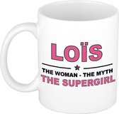 Lois The woman, The myth the supergirl cadeau koffie mok / thee beker 300 ml