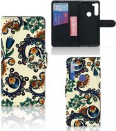 Bookcase Motorola G8 Power Hoesje Barok Flower