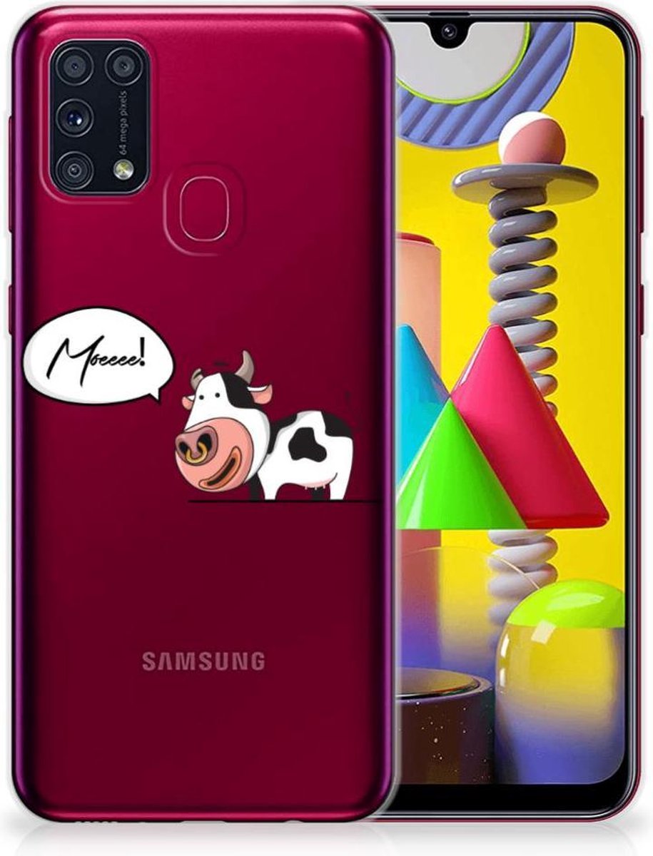 Samsung Galaxy M31 Telefoonhoesje met Naam Cheeky Cow