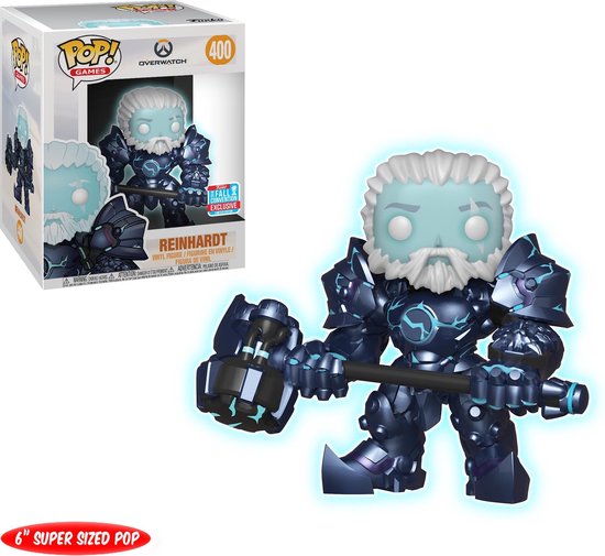 Funko Pop! Overwatch - Coldhardt Reinhardt Glow in the Dark 6” Super Sized Pop! Vinyl Figure (2018 Fall Convention Exclusive)