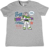 Disney Toy Story Kinder Tshirt -Kids tm 10 jaar- Buzz Lightyear - To Infinity And Beyond Grijs