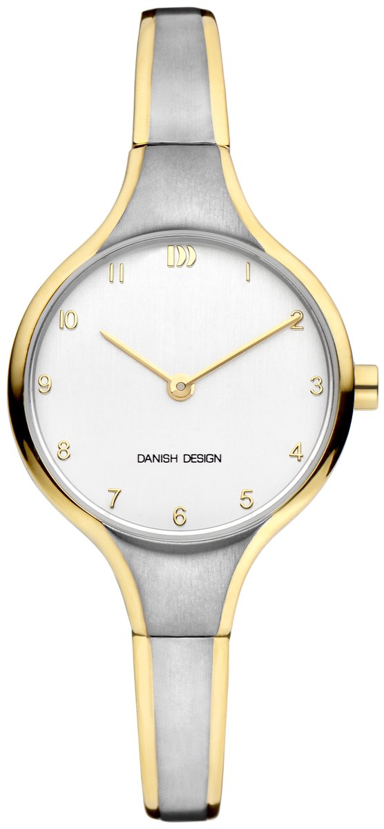 Danish Design Dahlia Horloge - Danish Design dames horloge - Bicolor - diameter 28 mm - Titanium