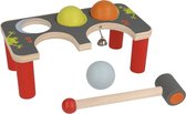 Selecta Spielzeug Hamerbank Klop-croquet Junior 22 X 11 Cm Hout 5-delig