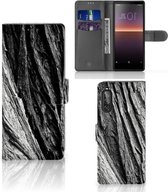 Wallet Book Case Sony Xperia 10 II Smartphone Hoesje Valentijn Cadeautje Man Boomschors