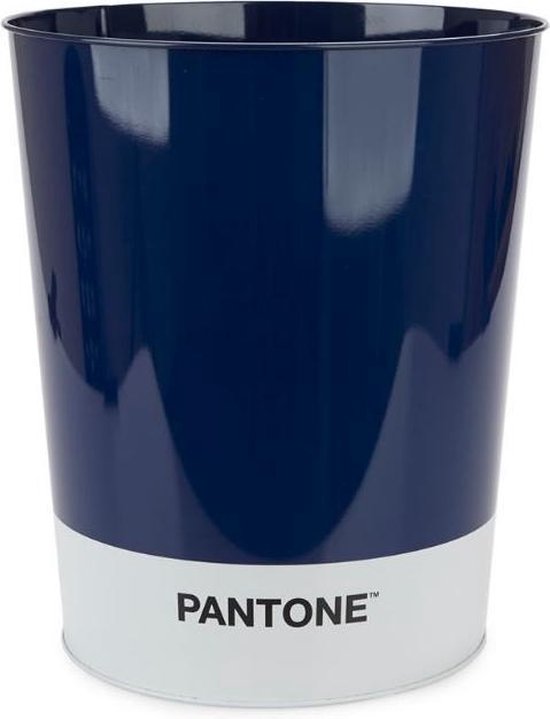 Bol Com Balvi Afvalbak Pantone 10 Liter Tin Blauw Wit