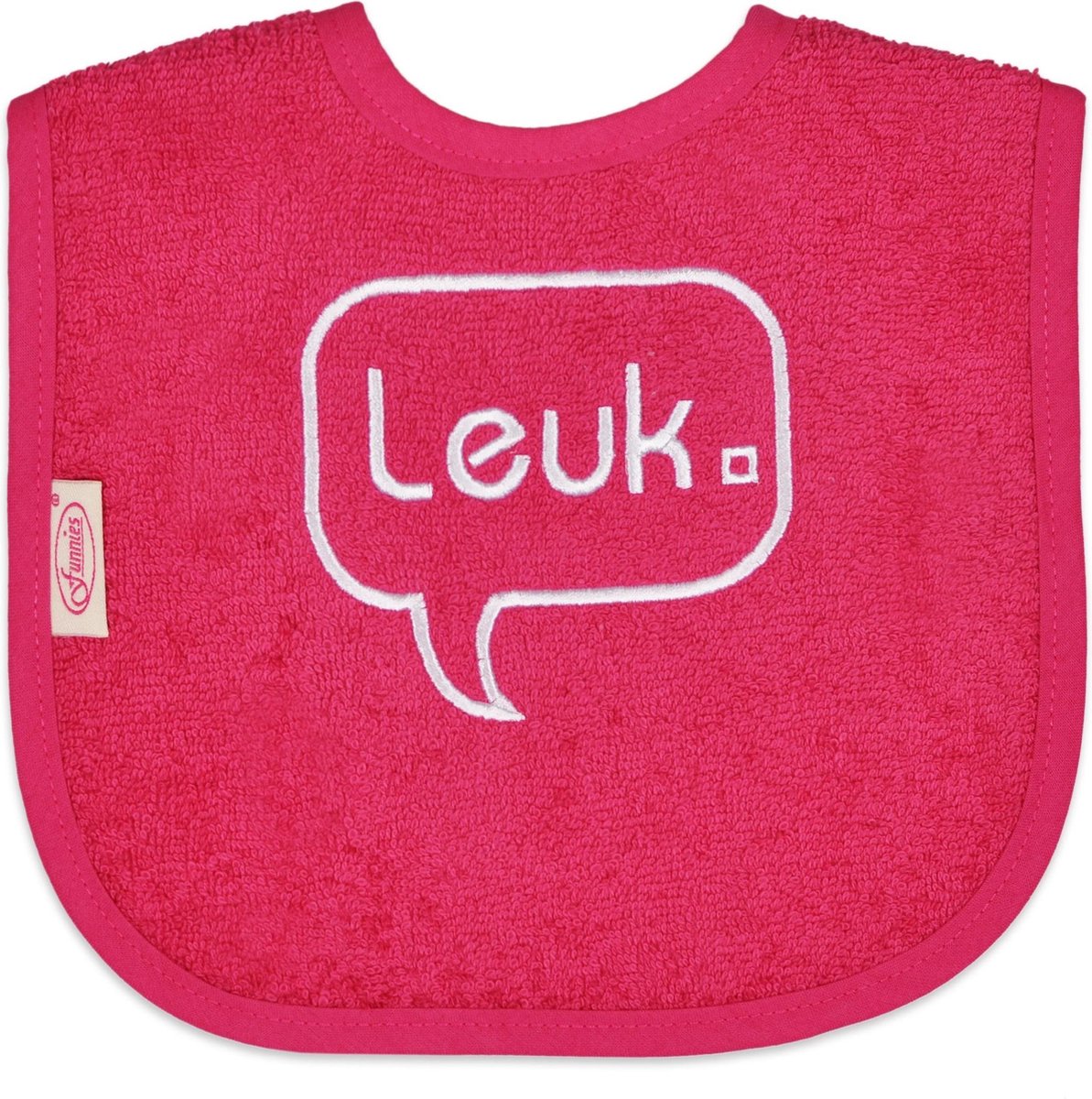 Goedkoopste Funnies Slabber Leuk Junior 40 Cm Katoen Rood