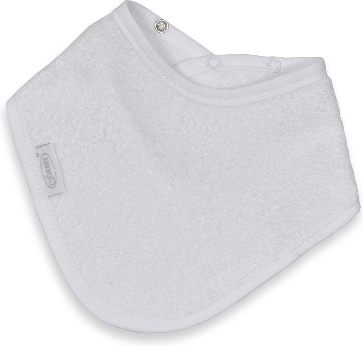 Goedkoopste Funnies Bandana Slabber Junior 38 Cm Katoen Wit