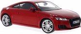 Modelauto Audi TT Coupe rood 17 x 7 x 5 cm - Schaal 1:24 - Speelgoedauto - Miniatuurauto