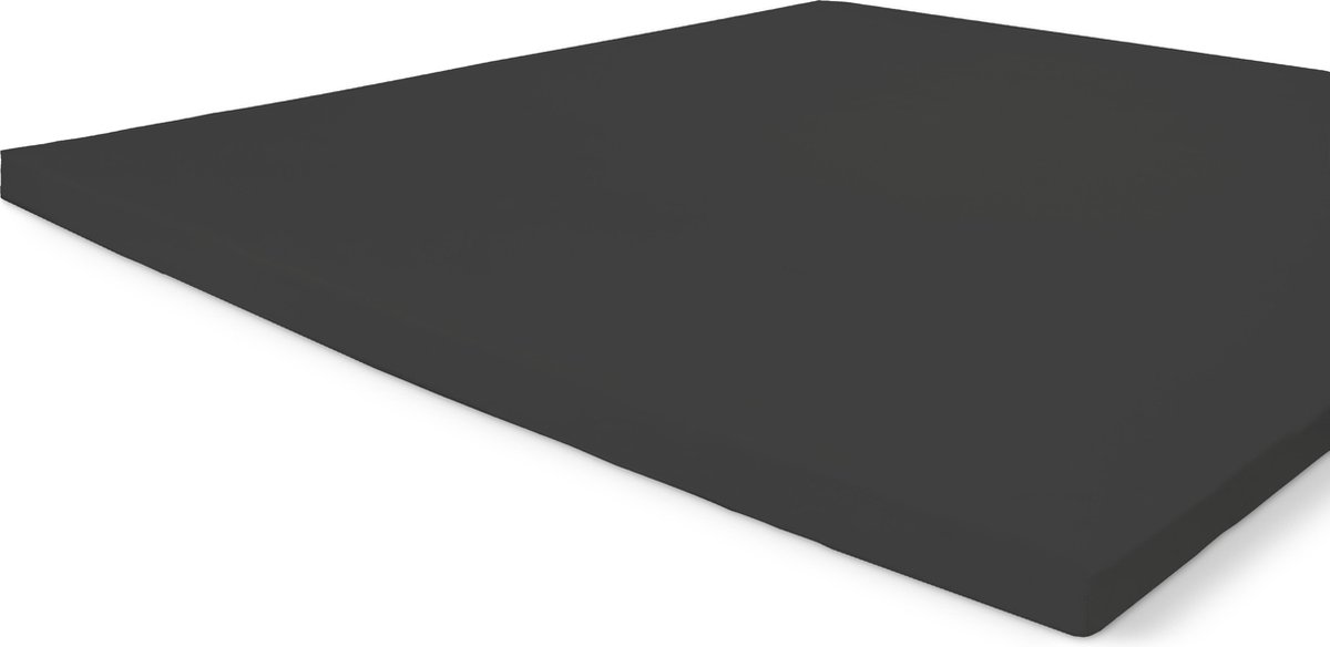 Walra Katoenen Hoeslaken Topper - Hoeslaken 140x200 - 100% Katoen - Antraciet