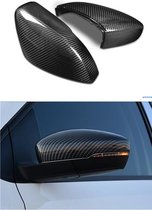 Carbon look Spiegel Spiegelkappen Spiegels Geschikt voor Volkswagen Polo 6R 6C Tdi Tsi Gti R Line Dsg Highline