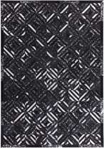 Zwart vloerkleed - 80x150 cm  -   - Modern