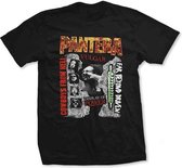 Pantera Heren Tshirt -S- 3 Albums Zwart