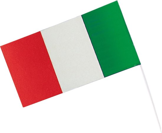 veiligheid poort succes Amscan Vlag Italië 12 X 23 Cm Papier Rood/wit/groen | bol.com