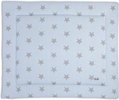 Baby's Only Gebreid boxkleed Star - Parklegger - Speelkleed - Baby Blauw/Grijs - 85x100 cm - Extra dik - Boxmatras - Tweezijdig te gebruiken