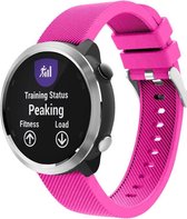 Siliconen Smartwatch bandje - Geschikt voor  Garmin Vivoactive 4 silicone band - 45mm - knalroze - Horlogeband / Polsband / Armband