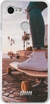 Google Pixel 3 Hoesje Transparant TPU Case - Skateboarding #ffffff