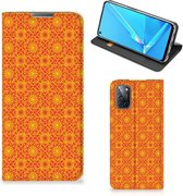 Telefoonhoesje OPPO A52 | A72 Wallet Case Batik Orange