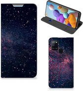 Flip Cover Geschikt voor Samsung Galaxy A21s Smart Cover Hoesje Stars