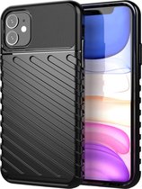 Hoesje voor iPhone 11 - Back cover - Flexibel TPU - Schokbestendig - Zwart