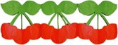 Kersen fruit thema party slinger van papier 3 meter - Decoratie/versieringen