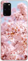 Samsung Galaxy S20+ Hoesje Transparant TPU Case - Cherry Blossom #ffffff